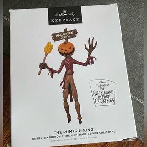NIB Hallmark Ornament 2022, Disney The Nightmare Before Christmas Pumpkin King